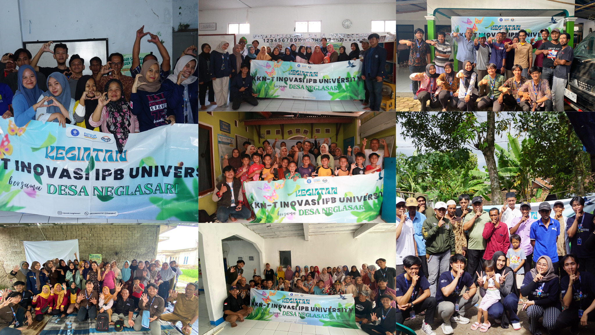 Kegiatan sosialisasi pengolahan sampah organik oleh Mahasiswa KKN-T IPB University di Desa Neglasari Bogor.