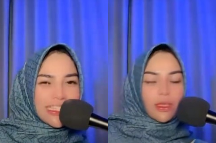 Mira Ulfa selebgram asal Aceh saat live TikTok yang mengaji diiringi musik DJ.
