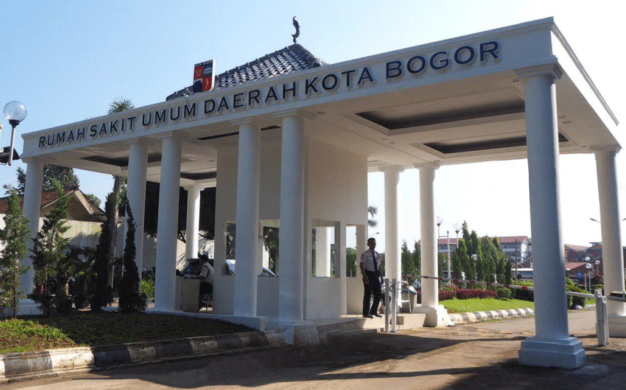 Pintu masuk RSUD Kota Bogor.