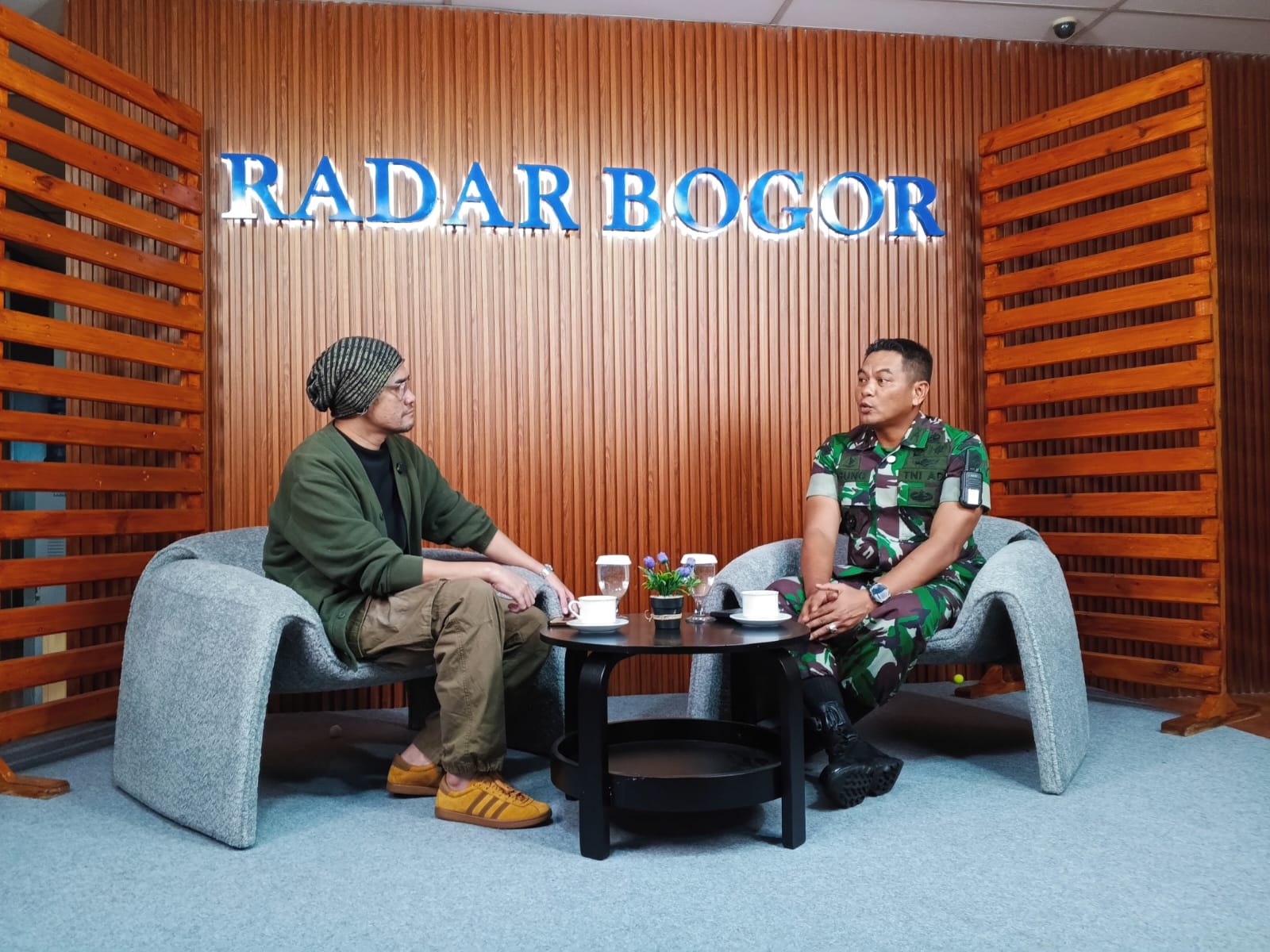 Komandan Kodim (Dandim) 0606 Letkol Inf Dwi Agung Prihanto di Podcast Radar Bogor.