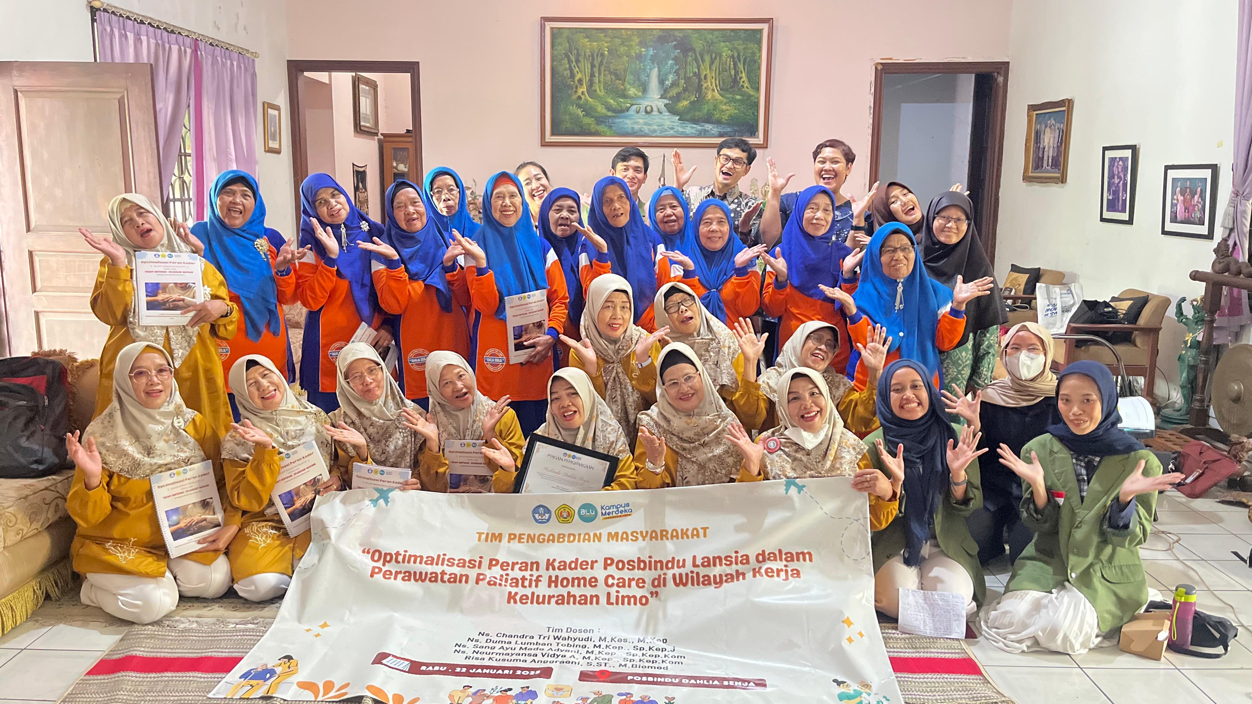 Fakultas Ilmu Kesehatan (FIKES) UPN Veteran Jakarta pada kegiatan PKM di Depok.