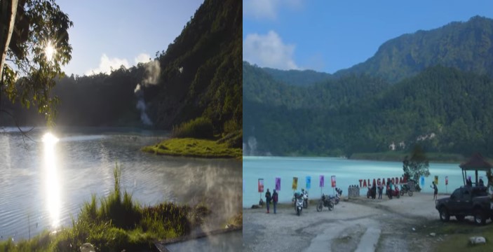 Camping murah di Kawah Talaga Bodas Garut dengan kolam air panas