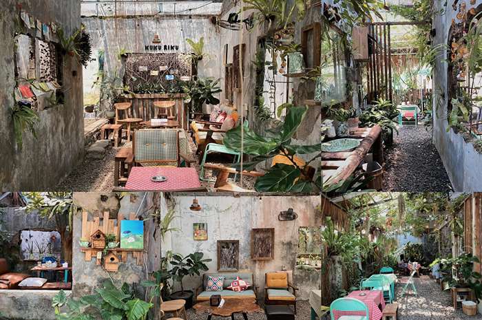 Desain interior Rumah Ala Ghibli dengan suasana syahdu dan estetik di Kuku Riku House.