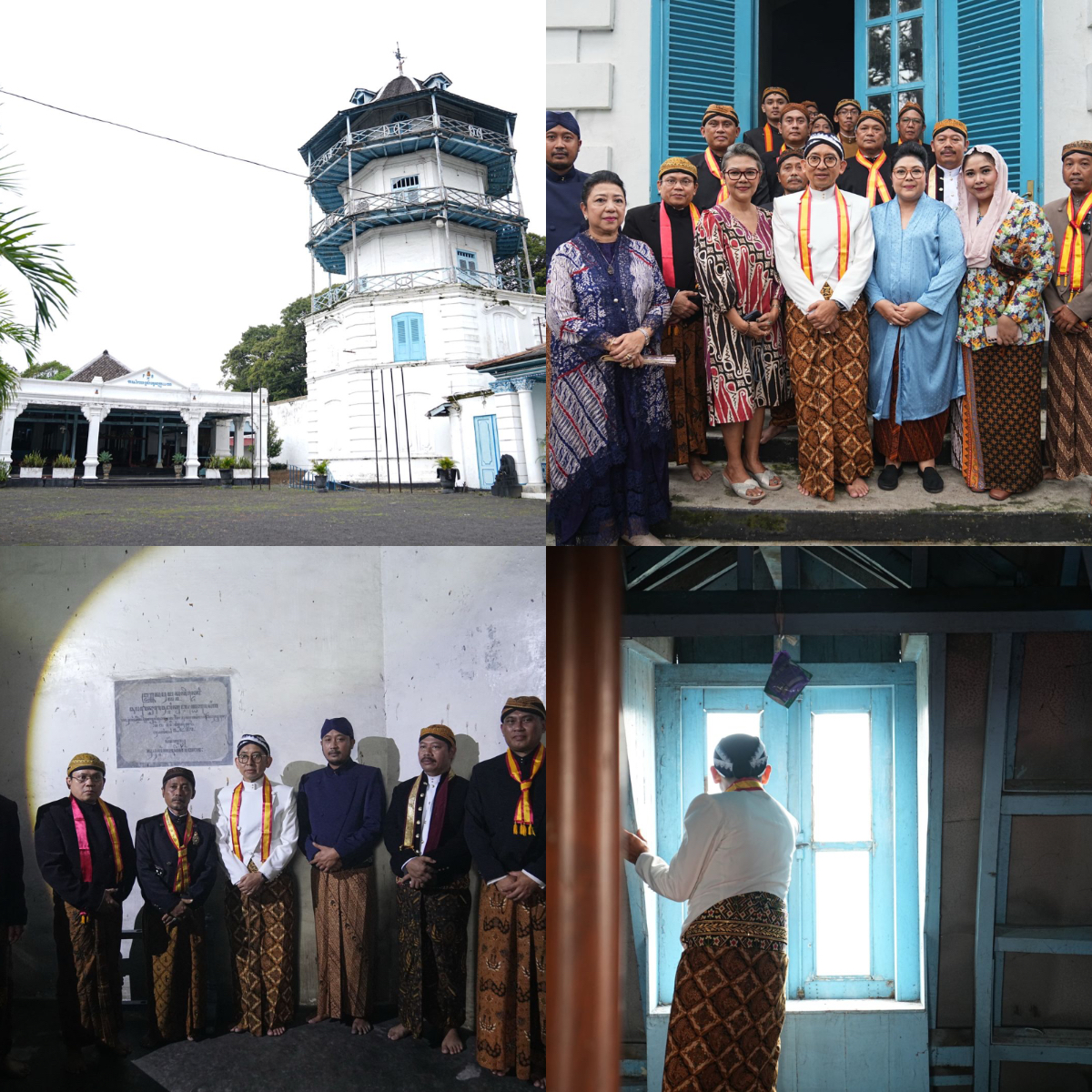 Menteri Kebudayaan Republik Indonesia, Fadli Zon, berkunjung ke Panggung Songgo Buwono, salah satu ikon Keraton Surakarta.