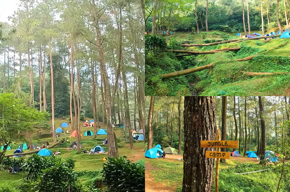 Suasana di Lembah Pasir Sumbul Camping Ground Bogor.