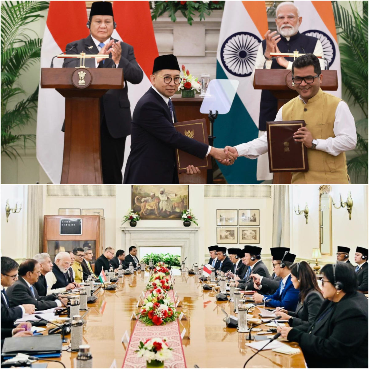 Kerja sama Indonesia dengan India tentang pertukaran budaya.