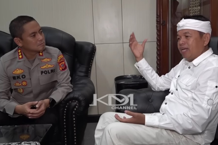 Gubernur Jabar terpilih, Dedi Mulyadi bersama Kapolresta Bogor Kota Kombespol Eko Prasetyo.