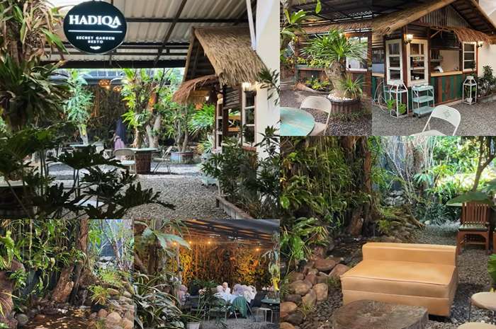 Tenangnya suasana cafe dan resto Hadiwa Secret Garden.