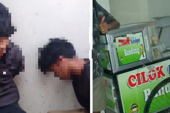 Dua pelaku beserta barang bukti diamankan pihak kepolisian.
