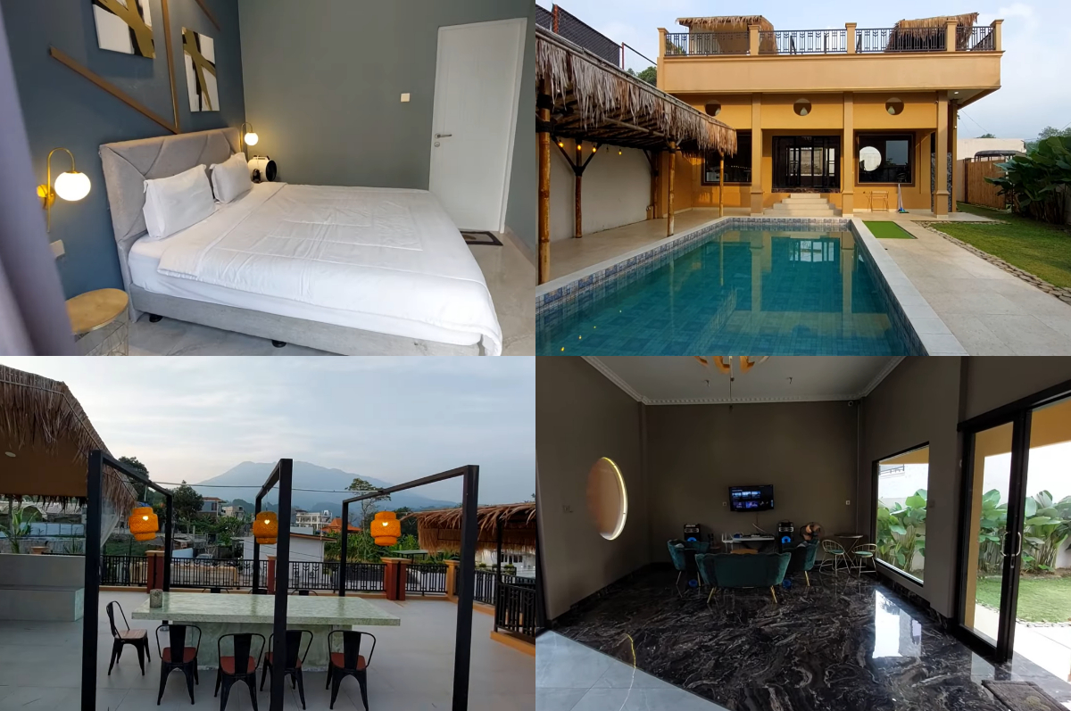 Villa Napitu, staycation estetik di Puncak dengan fasilitaslengkap.