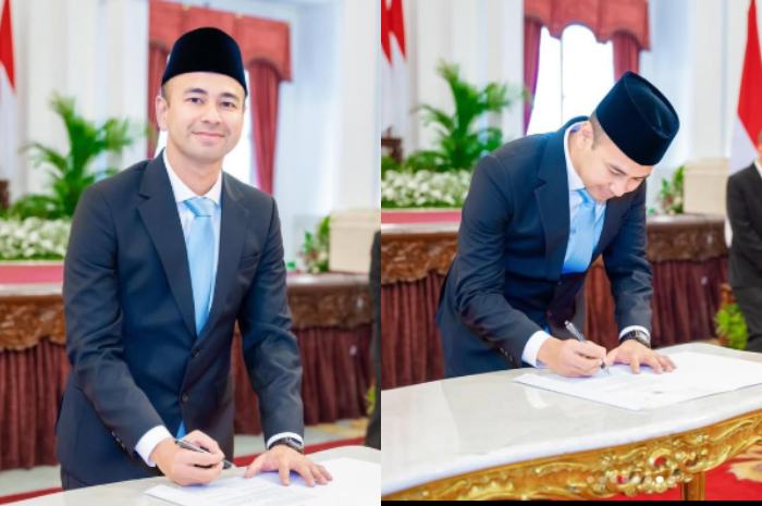 Raffi Ahmad selaku Utusan Khusus Presiden Bidang Pembinaan Generasi Muda dan Pekerja Seni.