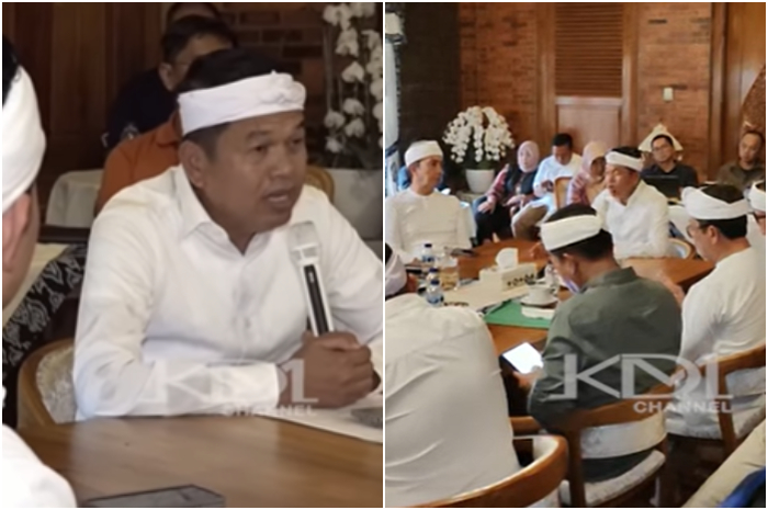 Gubernur Jawa Barat terpilih Dedi Mulyadi saat mengumpulkan para kepala daerah se-Jabar.