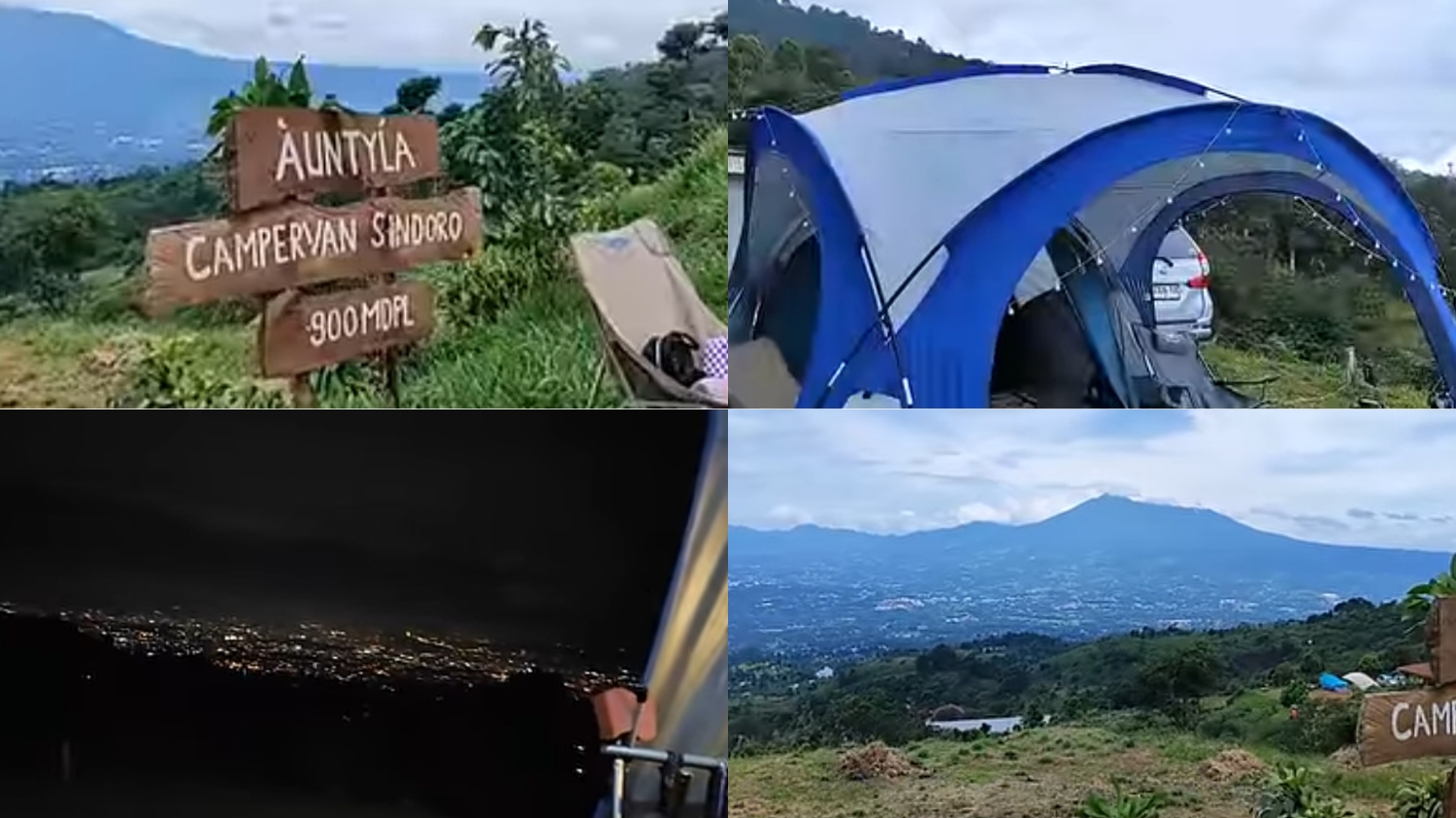 AuntyLa Nature Camp tempat berkemah dengan view pegunungan yang menjulang tinggi di Bogor.
