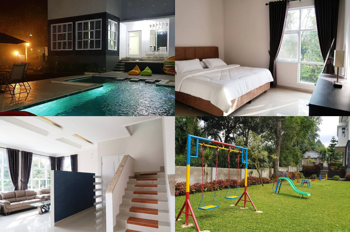 Fasilitas Villa Herrera Puncak, staycation nyaman dan mewah dekat wisata Taman Safari Bogor.