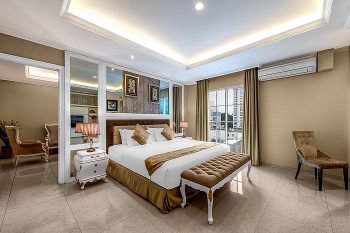 ILUSTRASI: Salah satu kamar di Hotel Grand Savero Bogor.