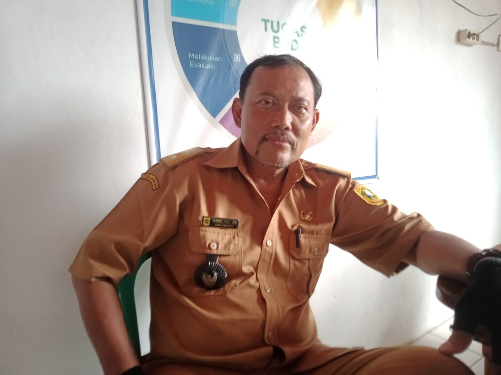 Darwin Warsono. Kades Cibanteng Kecamatan Ciampea akan melakukan pelatihan kepada warga untuk program ketahanan Pangan Desa tahun 2025.