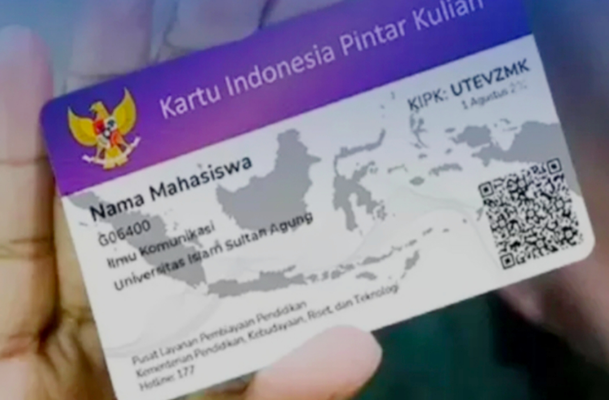 Ilustrasi kartu penerima bantuan PIP.