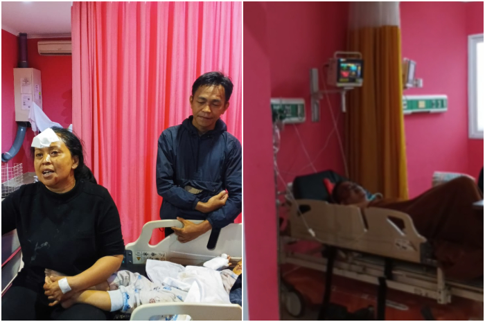 Kondisi korban luka kecelakaan beruntun di Gerbang Tol Ciawi Bogor menjalani perawatan di RSUD Ciawi.