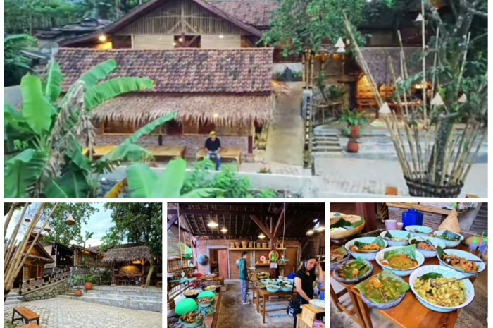 View Warung Sampayan Sentul Bogor, rumah makan Sunda tempo dulu.