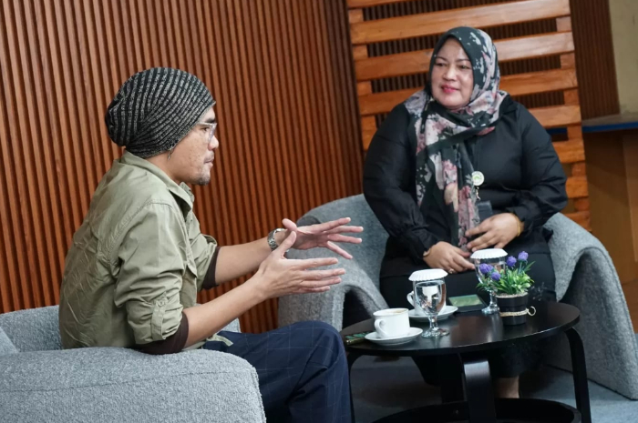 Kepala Dinas PUPR Kota Bogor, Juniarti Estiningsih saat hadir di podcast Radar Bogor beberapa waktu lalu.