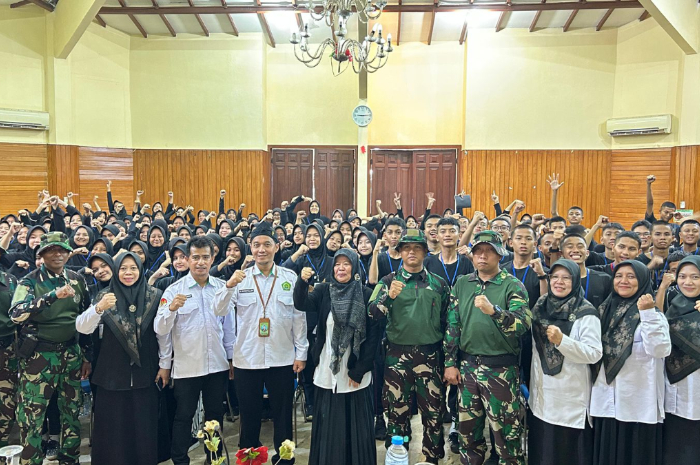 Potret saat sejumlah siswa MAN 1 Kabupaten Bogor mengikuti kegiatan LDKS.