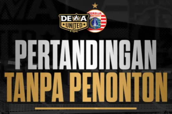 Pertandingan Dewa United vs Persija Jakarta pada pekan ke-22 Liga 1 2024/2025 di Stadion Pakansari Bogor Sabtu (8/2/2025) hari ini tanpa penonton.