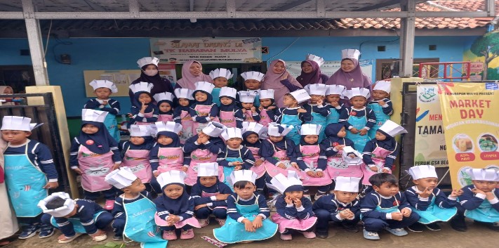 Murid TK Harapan Mulya Desa Cinangka Kabupaten Bogor
