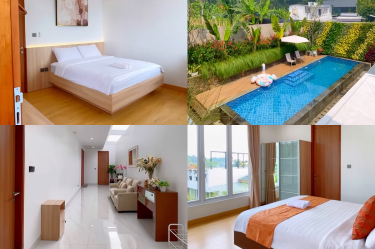 Fasilitas di Sanata Villa Puncak sangat nyaman, rekomendasi untuk staycation bareng keluarga.
