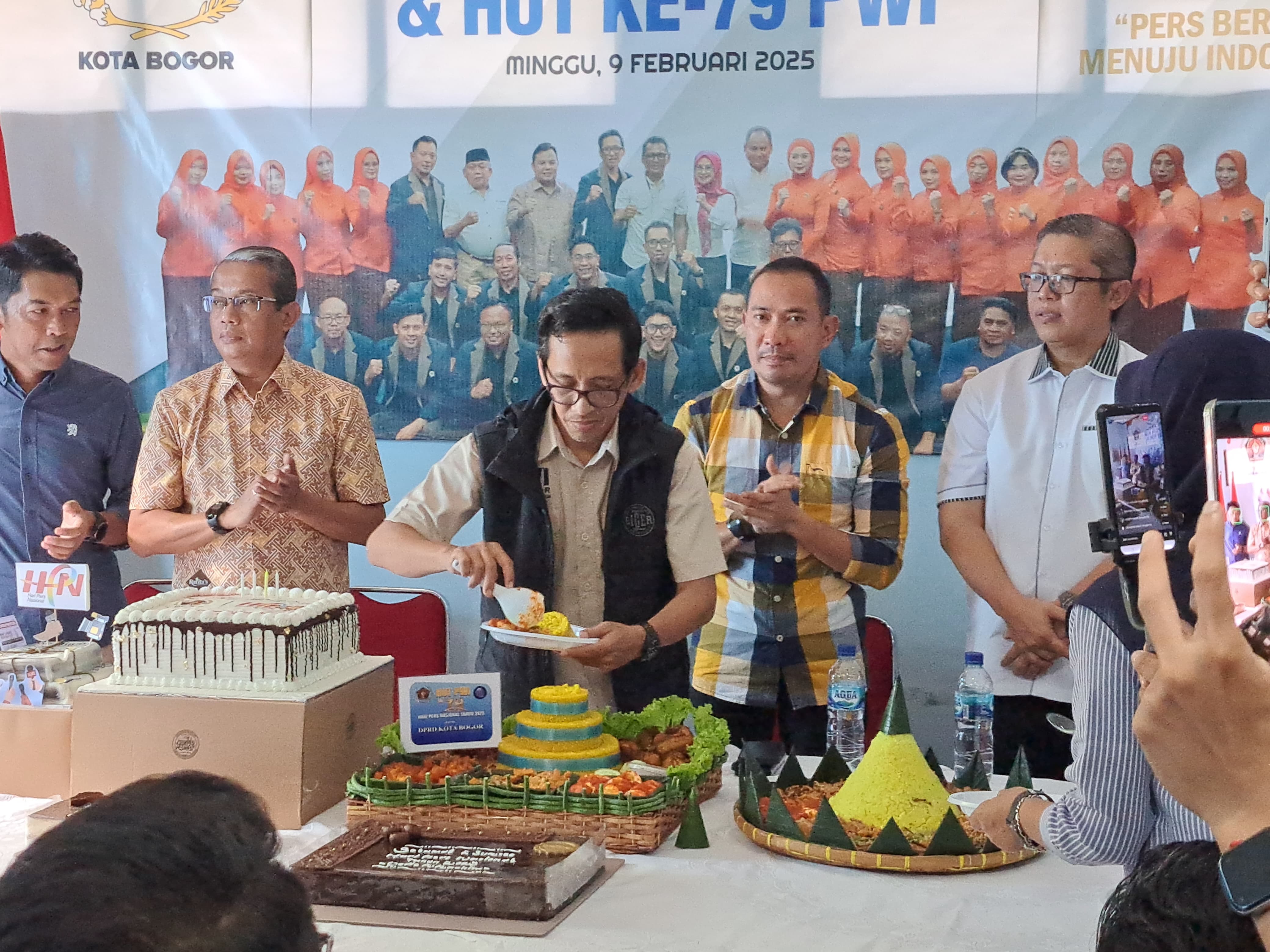 Perayaan HPN dan HUT ke-79 di PWI Kota Bogor.