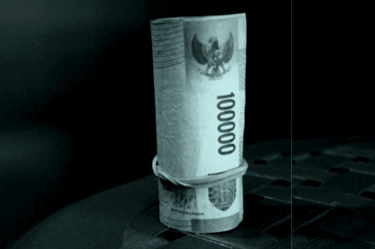 Ilustrasi uang pencairan bansos tahun 2025.