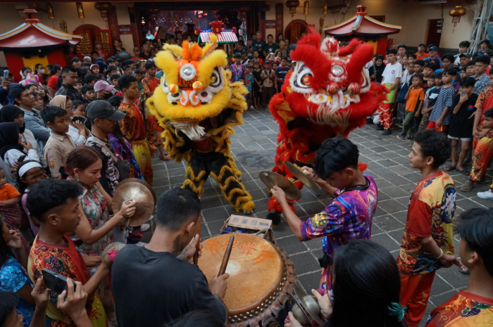 Persiapan Bogor Street Festival Cap Go Meh 2025 di Vihara Dhanagun.