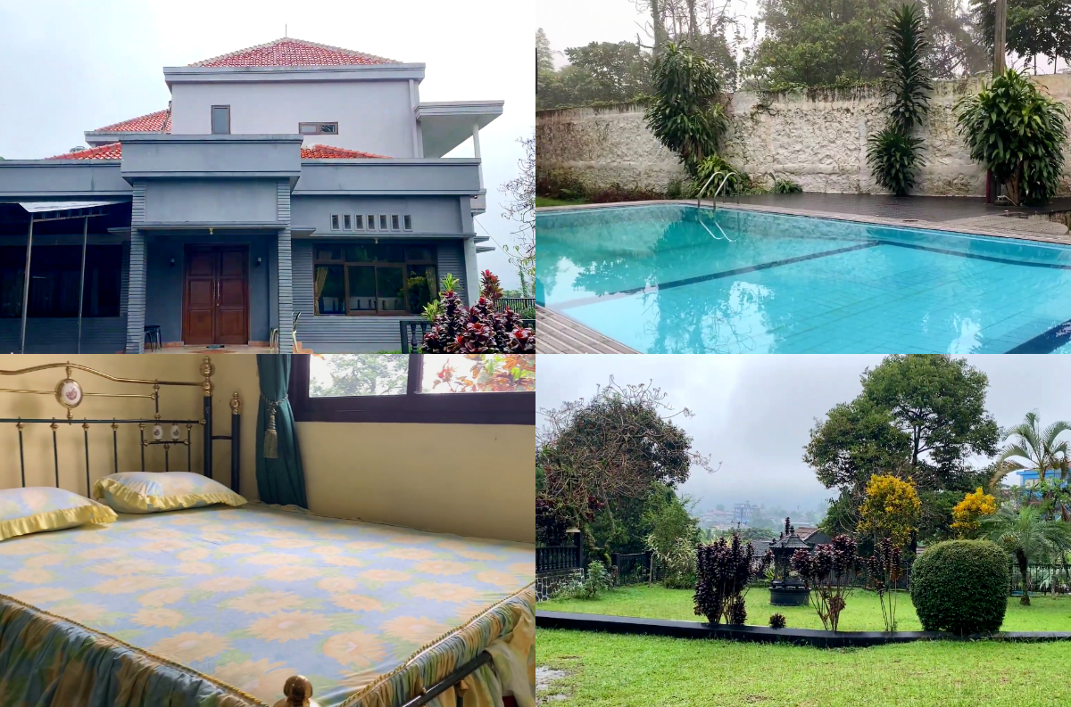 Villa Abuya, Puncak Bogor, sempurna untuk liburan keluarga dan acara kantor. Fasilitas lengkap, kolam renang, BBQ, biliar, dan masih banyak lagi.