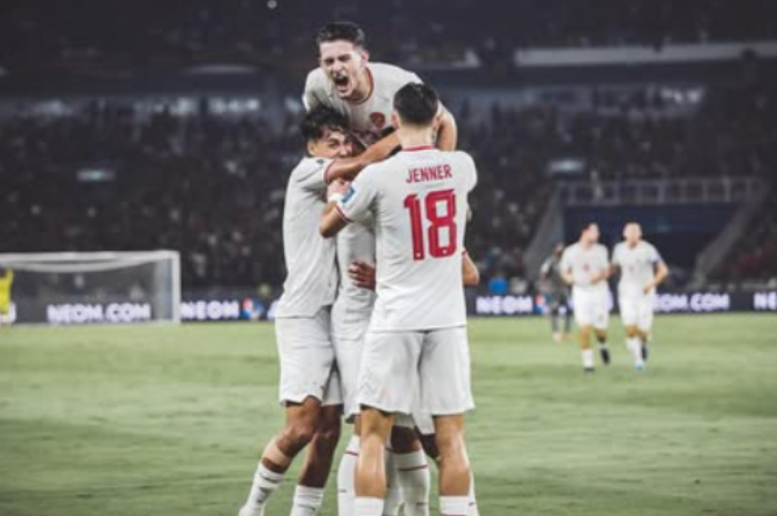 Justin Hubner bersama para pemain Timnas Indonesia beberapa waktu lalu.