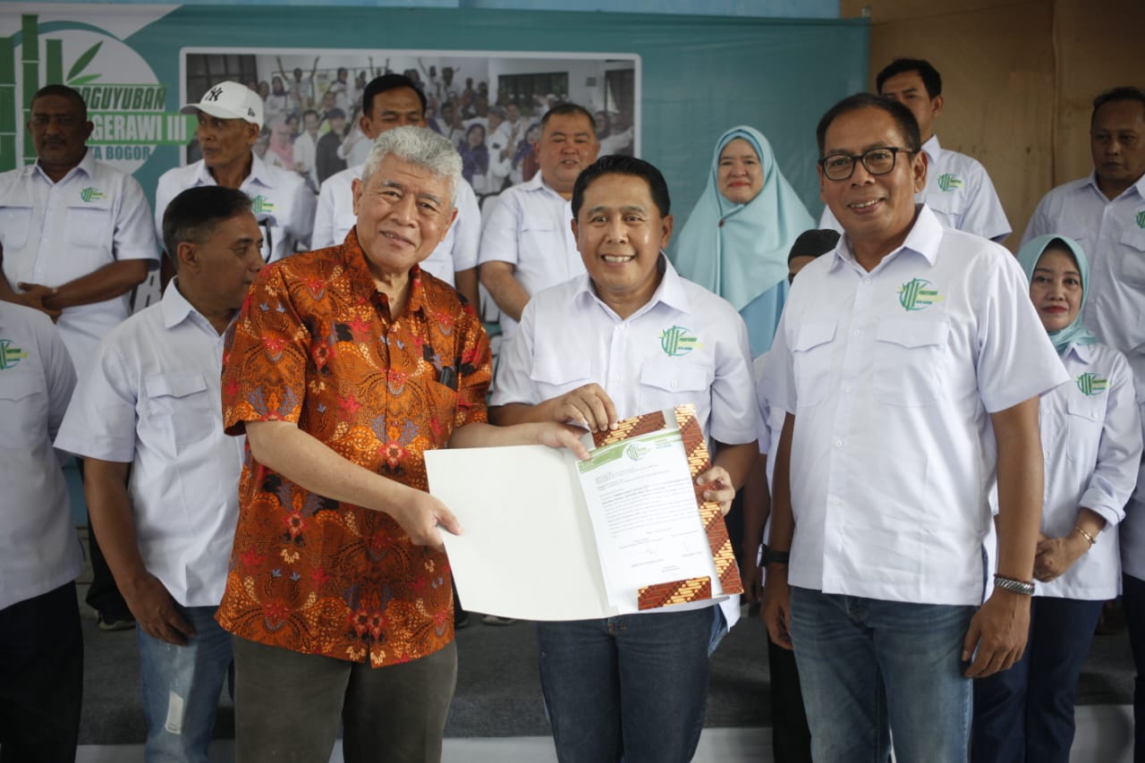 Pelantikan Pengurus Paguyuban Pagerawi III Kota Bogor, periode 2025-2030, Minggu (16/2/2025).