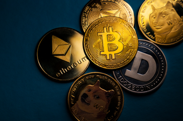 Ilustrasi mata uang crypto