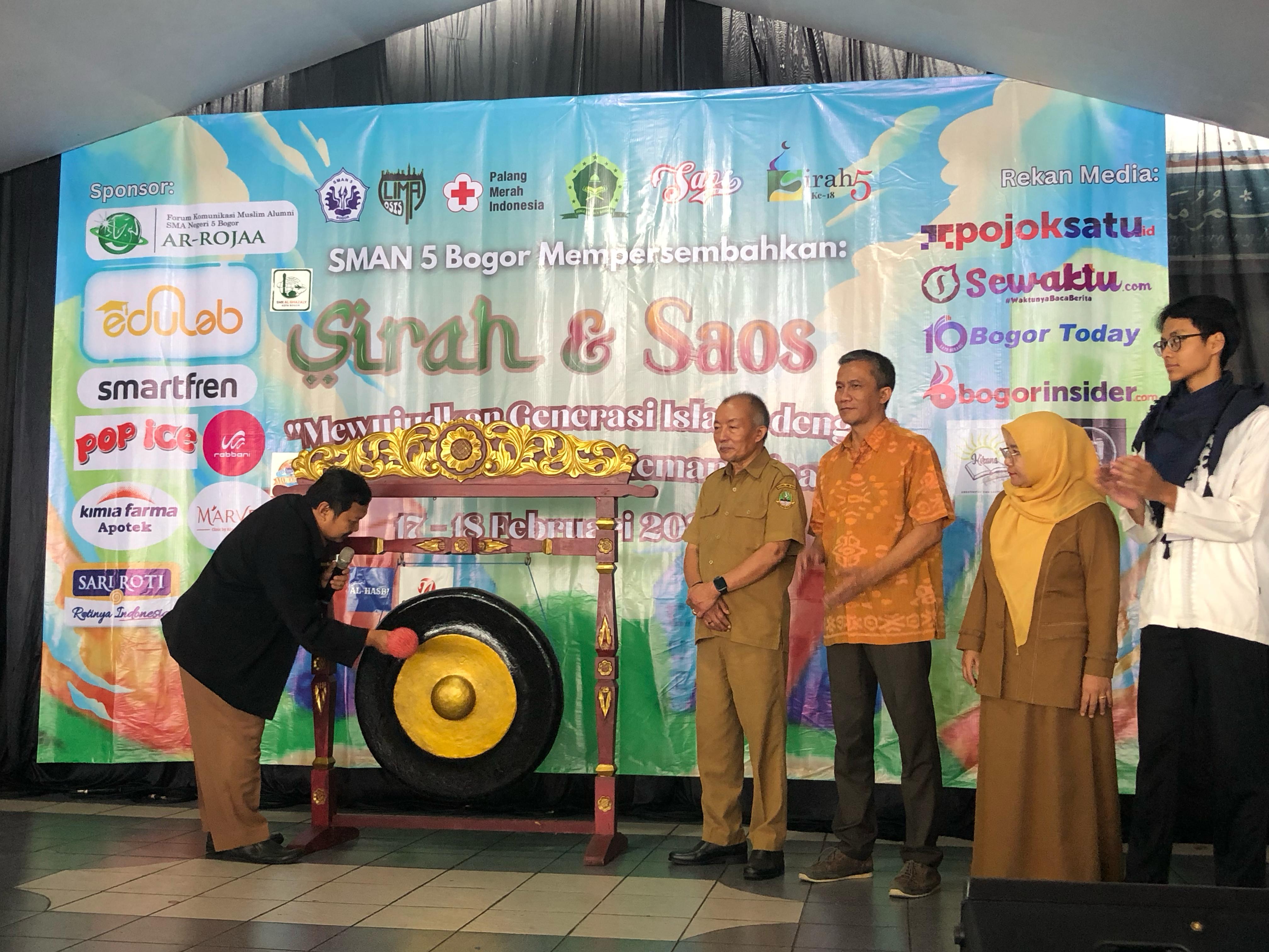 Potret pembukaan kegiatan Sirah di SMAN 5 Kota Bogor
