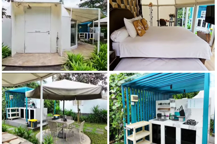 Tampilan Camping Rasa Hotel di Teras Bhumi Cisarua Bogor.