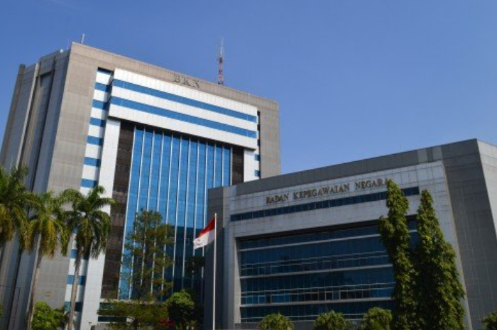 Gedung Badan Kepegawaian Negara (BKN) di Jakarta. Pengumuman PPPK Tahap 2 telah disampaikan BKN.