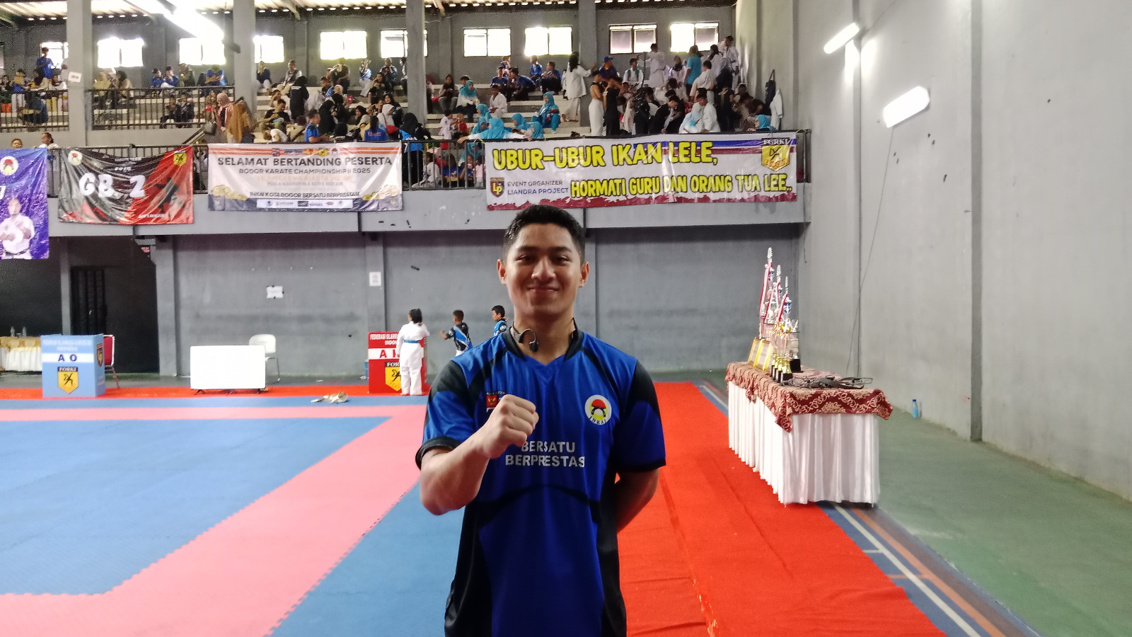Hazel Ramadhan saat menghadiri Kejuaraan Cabang (Kejurcab) INKAI Kota Bogor di GOR Indoor B Pajajaran, Sabtu (15/2) pekan lalu.