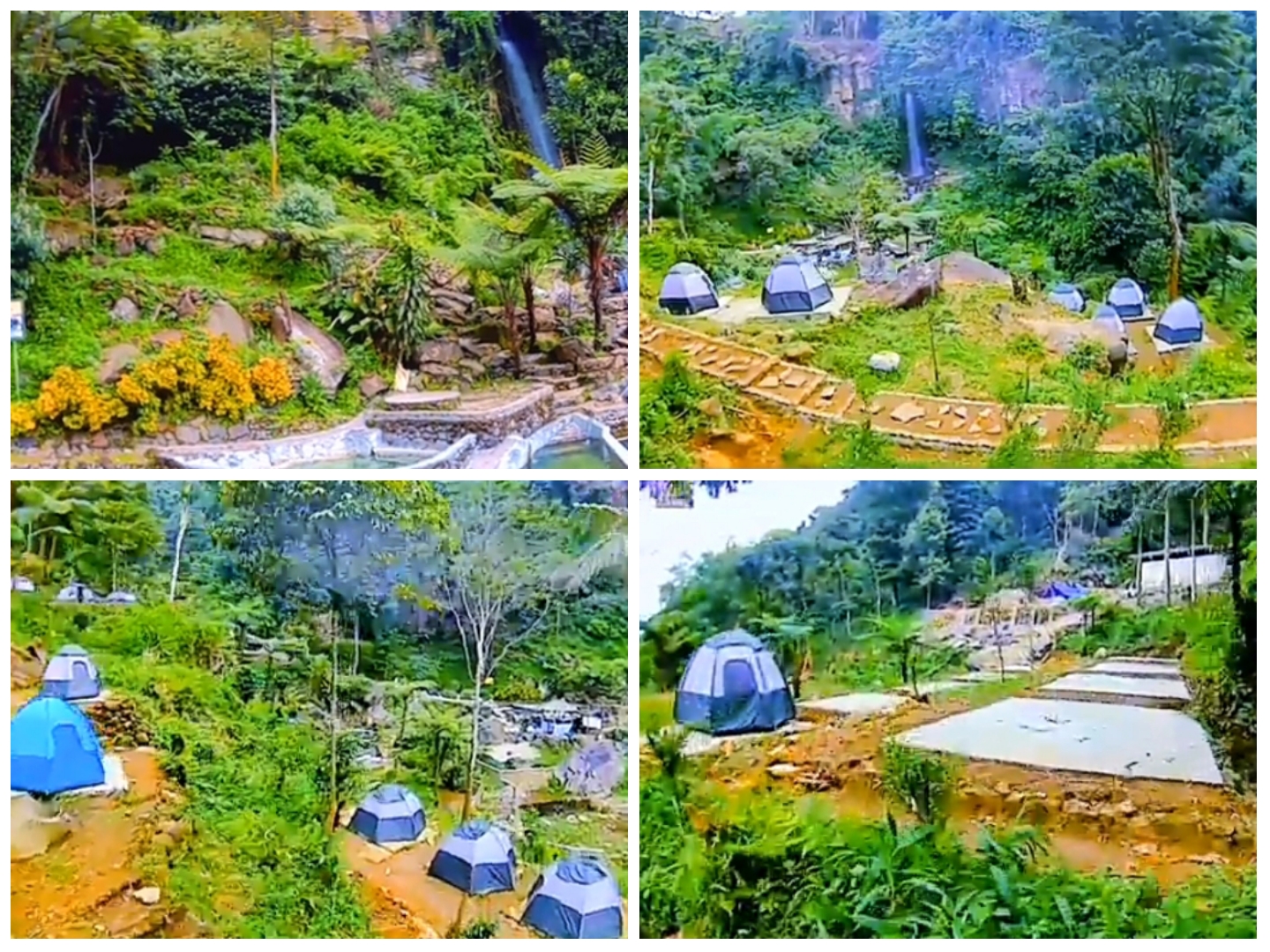 Keindahan Wisata Lembah Kuta Bayan, Curug Pelangi 7, Bogor.