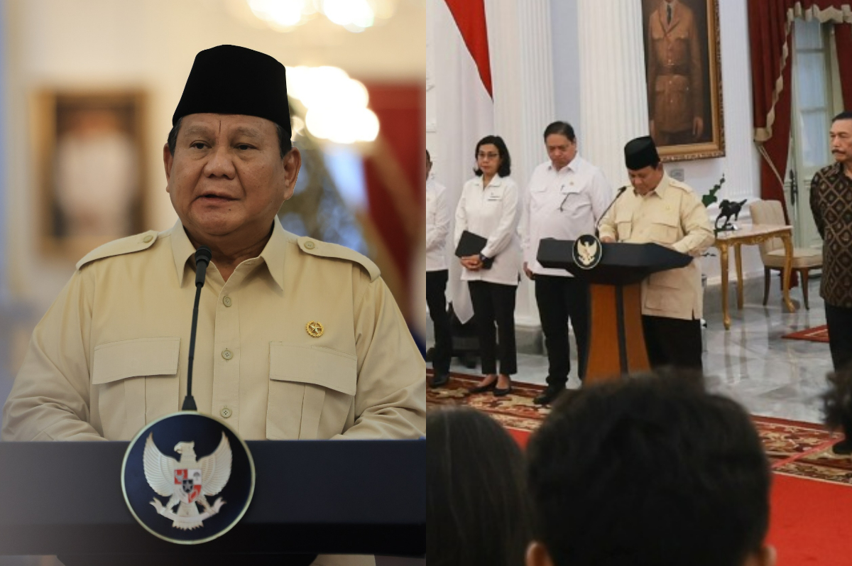 Presiden RI Prabowo Subianto di Istana Negara Jakarta.
