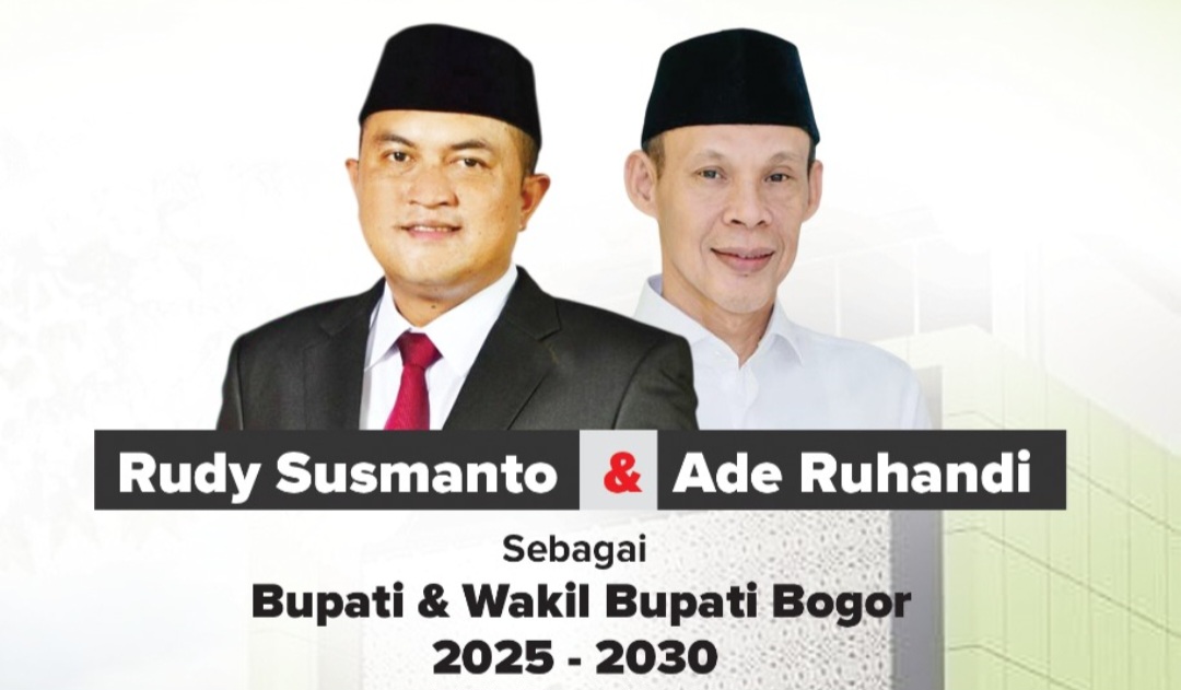 Bupati Bogor dan Wakilnya, Rudy Susmanto dan Jaro Ade dilantik besok.