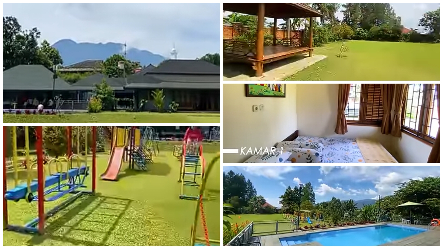 Penginapan paling nyaman dengan view gunung di Villa Nova Bogor.