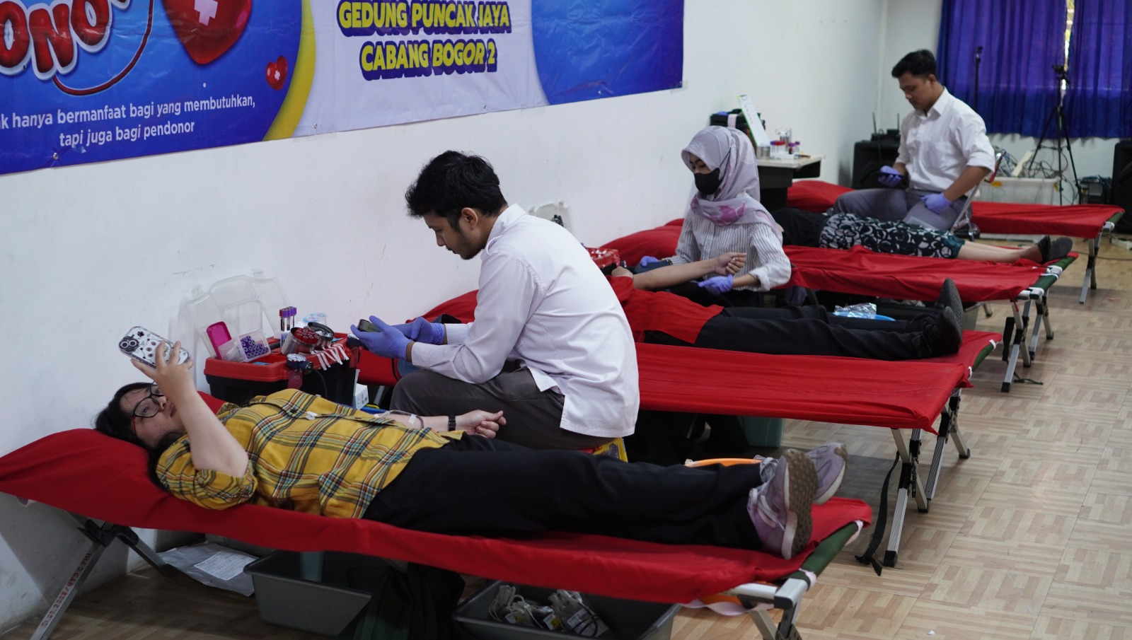 Wujud Peduli Sesama, Indomaret Bogor 2 Gelar Donor Darah