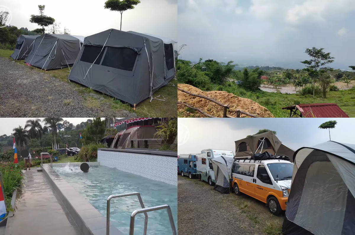 Suasana wisata Joglo Java Neglasari Camp.