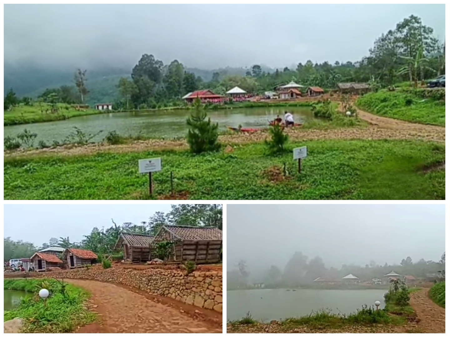 View Situ Kembar Rawa Sekond Bogor, Wisata Alam Murah Meriah.