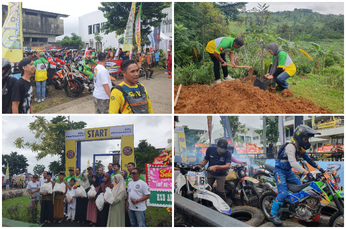 Anniversary ke7 tahun Komunitas motor Trail Ubas Extreme.
