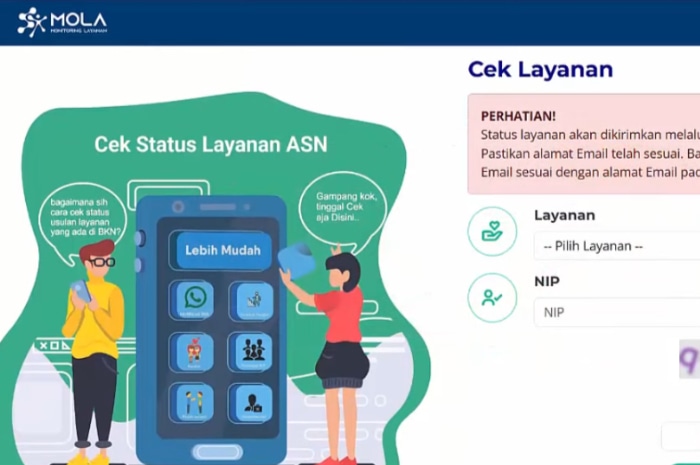 Cara Cek Progres NIP CPNS dan PPPK di MOLA BKN