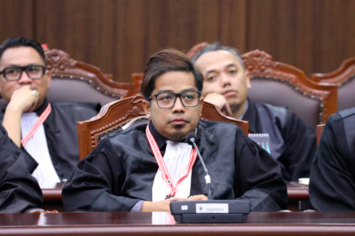 Pihak kuasa hukum dalam sidang Pengucapan Putusan Perkara Perselisihan Hasil Pemilihan Umum Kabupaten Serang.