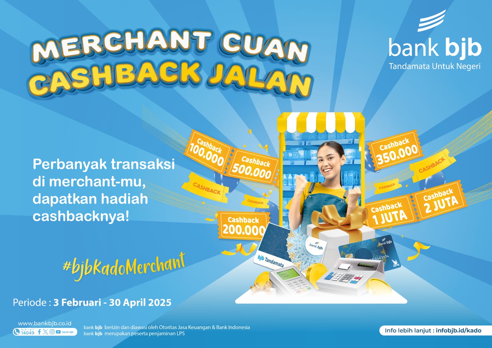 Program bjb kado merchant yang dihadirkan bank bjb.
